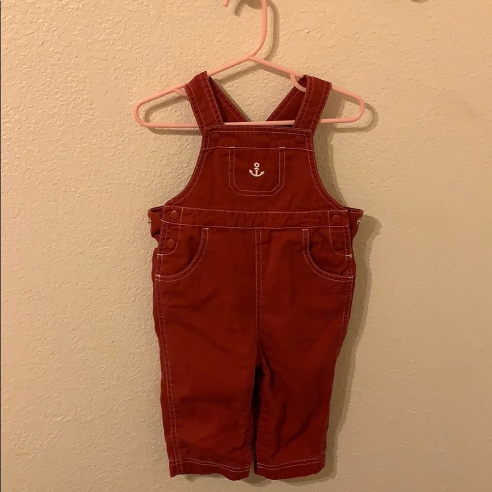 Gymboree red overalls
